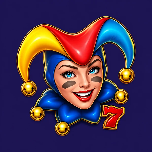 Ilustración del bufón de Joker Stoker con gorro amarillo, rojo y celeste